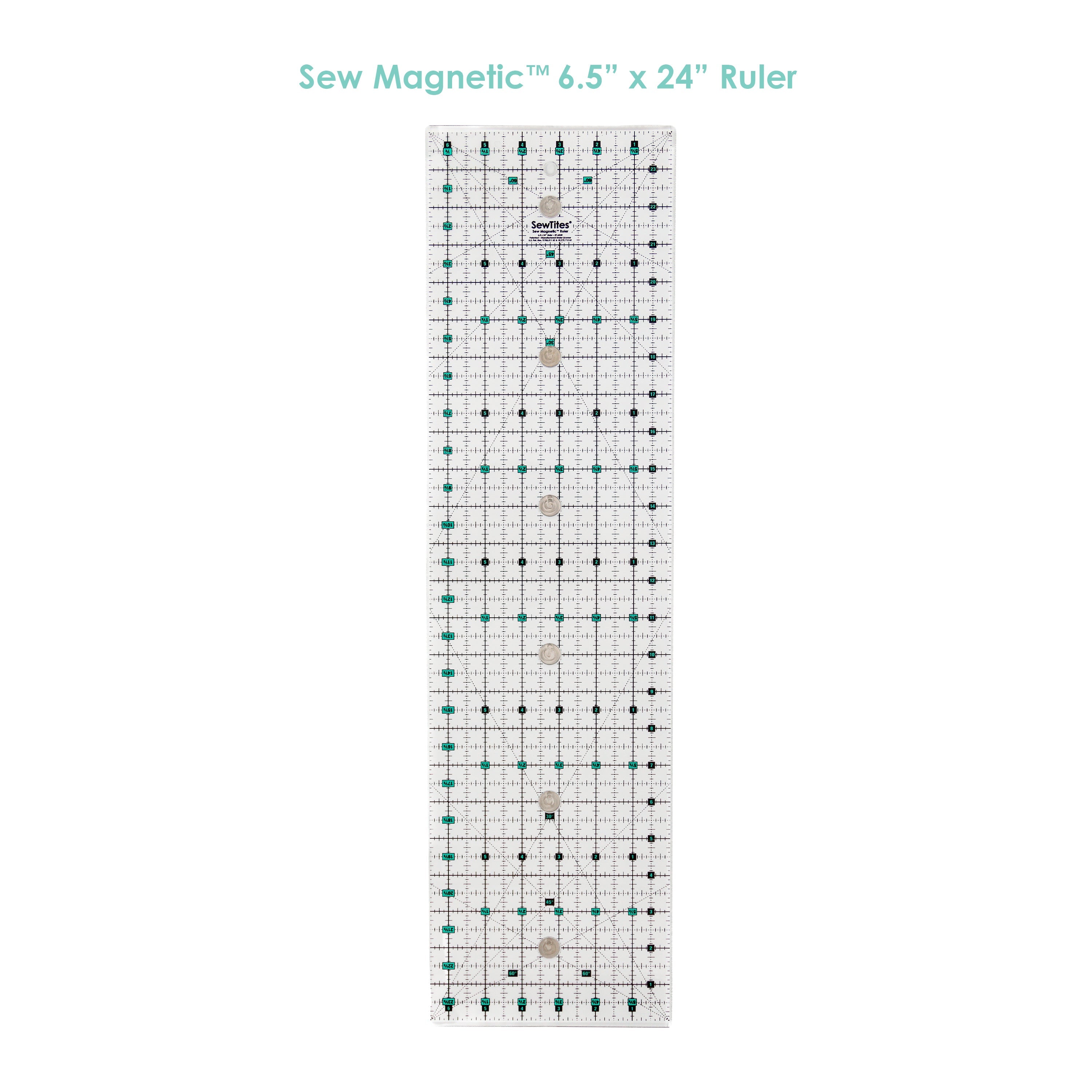Lafte Handed Ruler Sew Magnetic 6.5 x 24