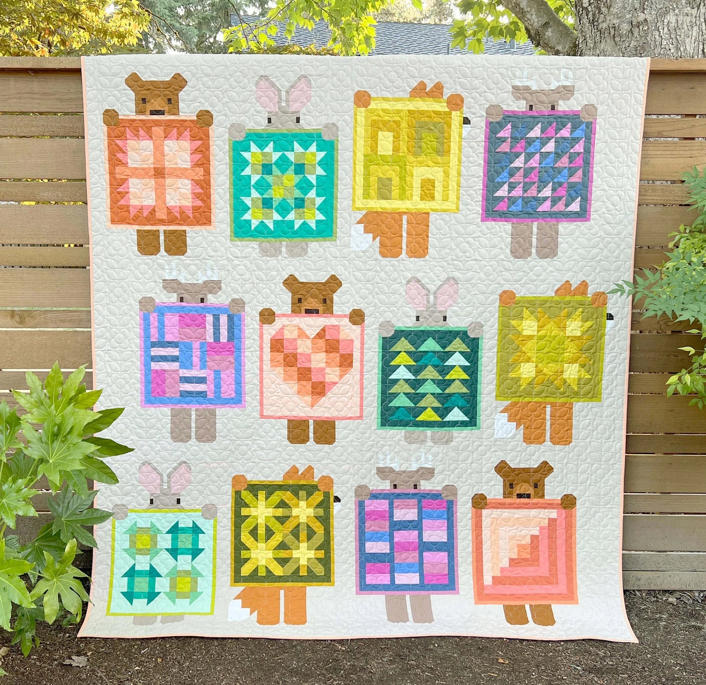 Bella Solids 2025 Kit – Show & Tell Quilt by Elizabeth Hartman (75” x 85”)