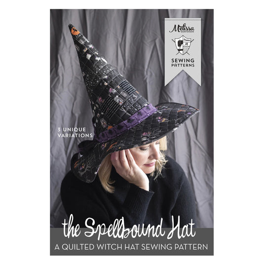 Spellbound Quilted Witch Hat - Pattern - by Melissa Mortenson
