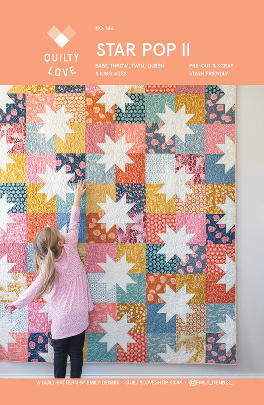 Star Pop II Quilt Pattern by Quilty Love