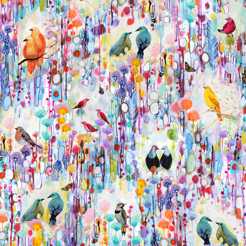 Tree of Life - Birds in Nature - by Sylvie Demers with P&B Textiles