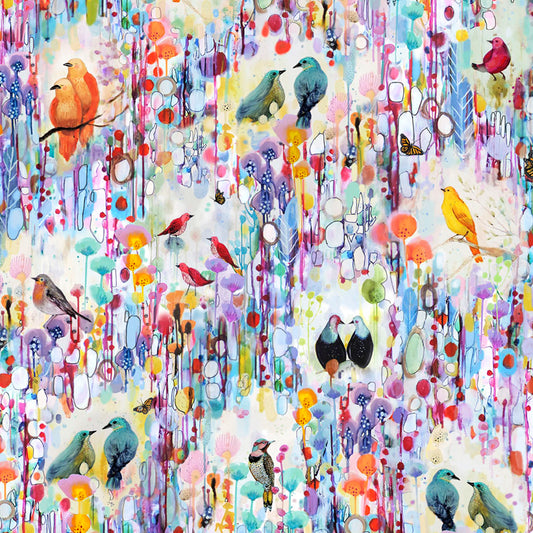 Tree of Life - Birds in Nature - by Sylvie Demers with P&B Textiles