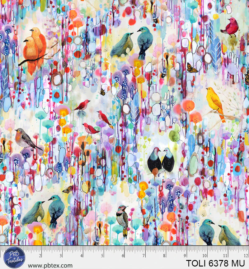 Tree of Life - Birds in Nature - by Sylvie Demers with P&B Textiles