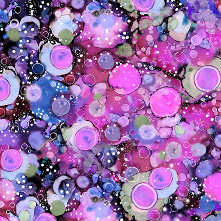 Tree of Life - Abstract Allover in Purple - by Sylvie Demers with P&B Textiles