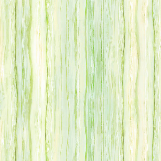 Tree of Life - Ombre Water Stripe in Green - by Sylvie Demers with P&B Textiles