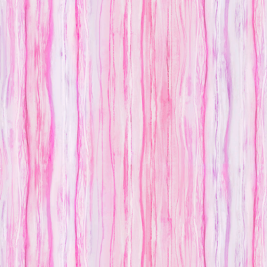 Tree of Life - Ombre Water Stripe in Pink - by Sylvie Demers with P&B Textiles