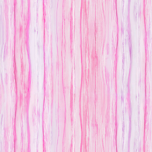 Tree of Life - Ombre Water Stripe in Pink - by Sylvie Demers with P&B Textiles