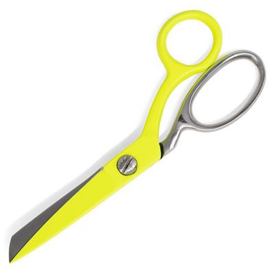 Tula Pink Acid Yellow 6 Inch Bent Trimmer with Micro Serrated Blade