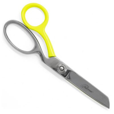 Tula Pink Acid Yellow 6 Inch Bent Trimmer with Micro Serrated Blade