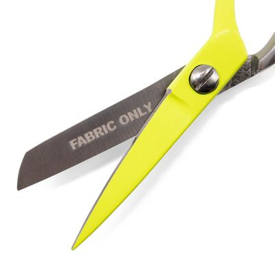 Tula Pink Acid Yellow 6 Inch Bent Trimmer with Micro Serrated Blade