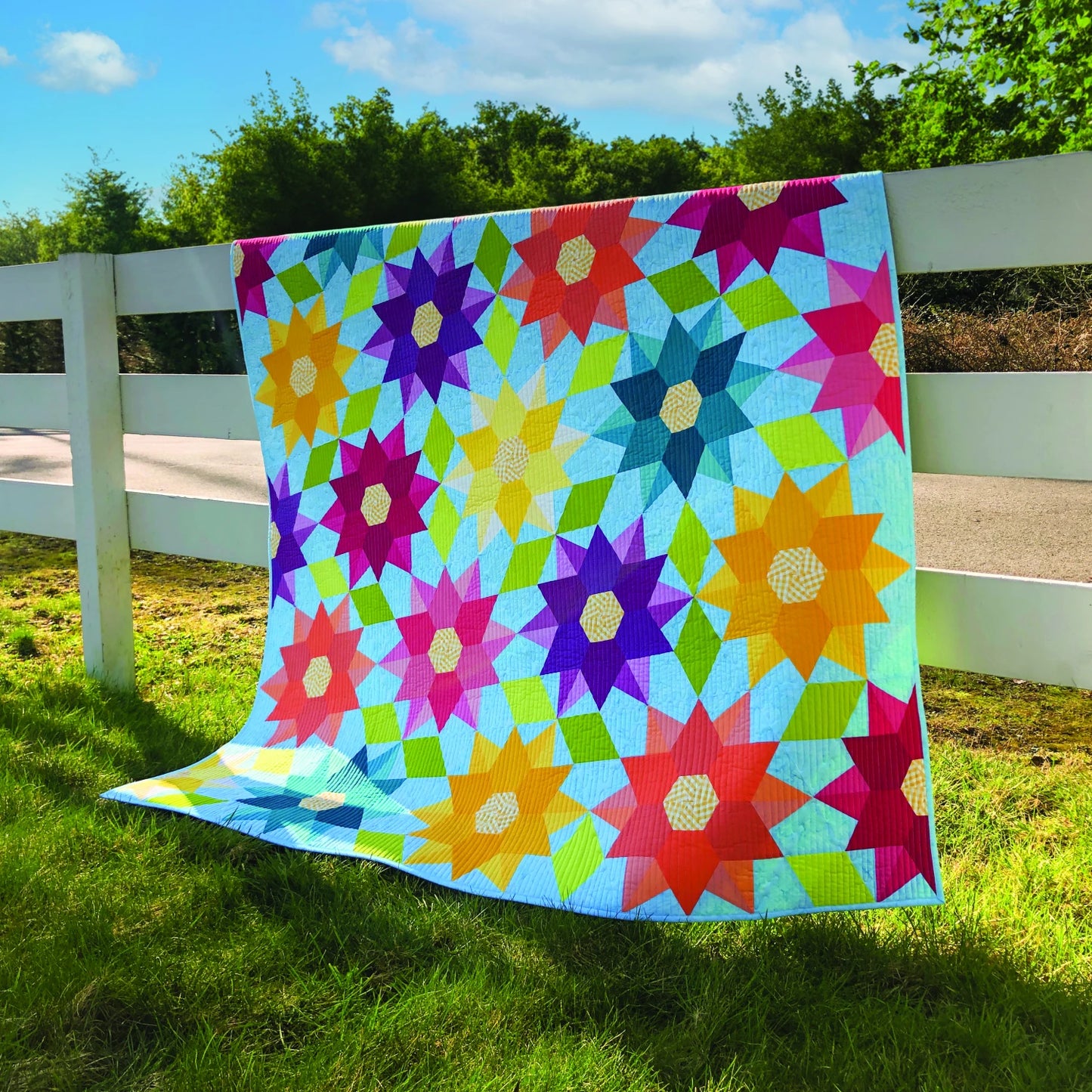 Dancing Dahlia Quilt Pattern - by Krista Moser