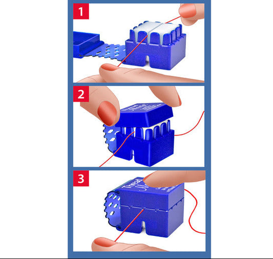 Thread Magic Fadenpflege-Quadrat mit Cutter