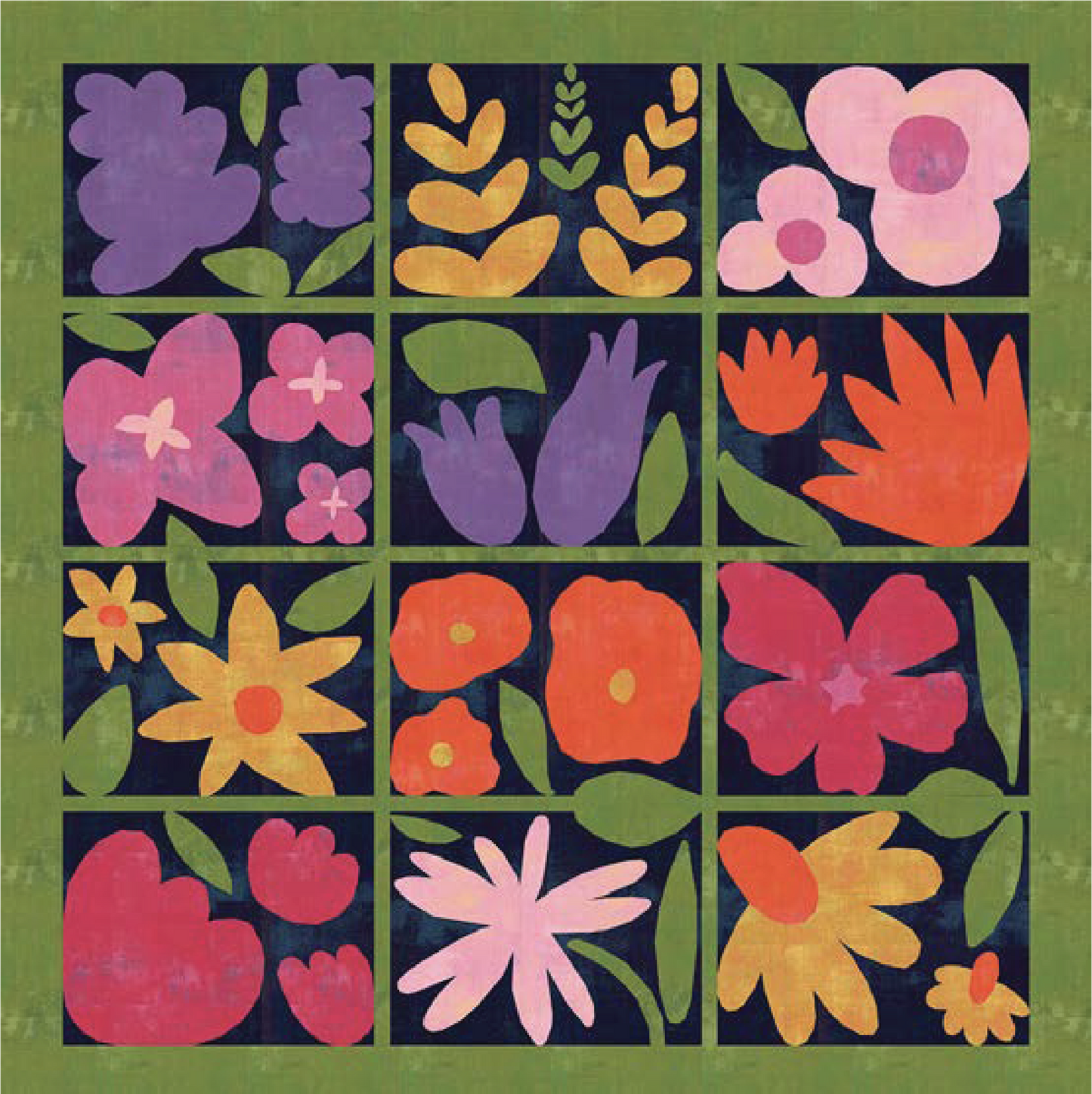 Wildflower Remix Quilt Kit – Grunge Edition