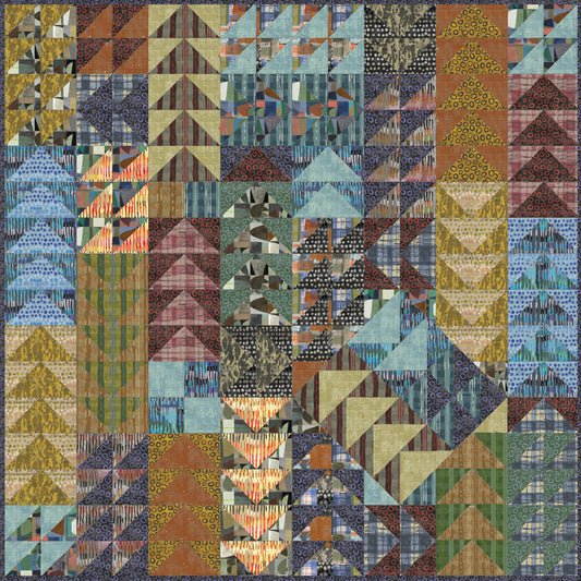 Upcountry Quilt Kit – Featuring Sketchbook 21 by Marcia Derse