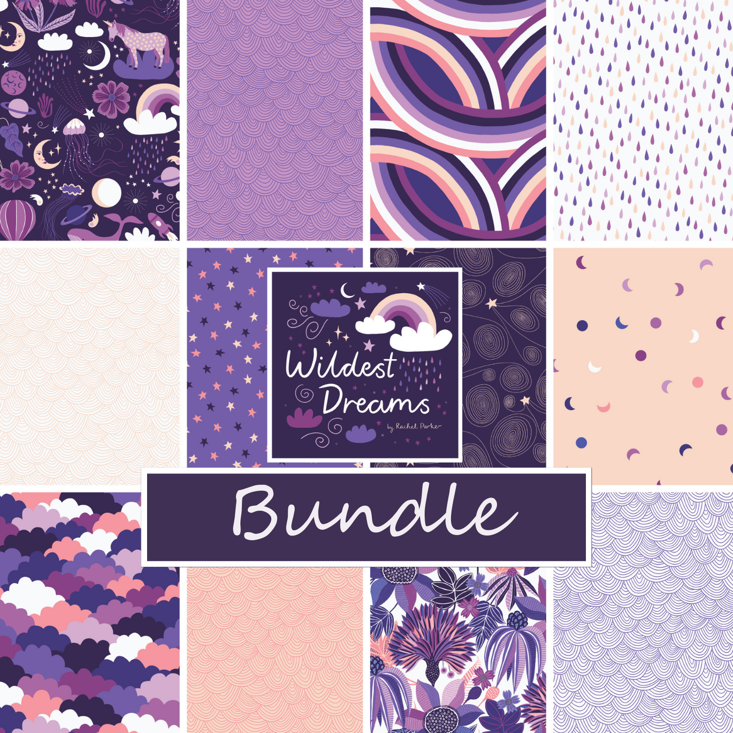 Wildest Dreams Fat Quarter Bundle - by Rachel Parker with Cloud 9 Fabrics
