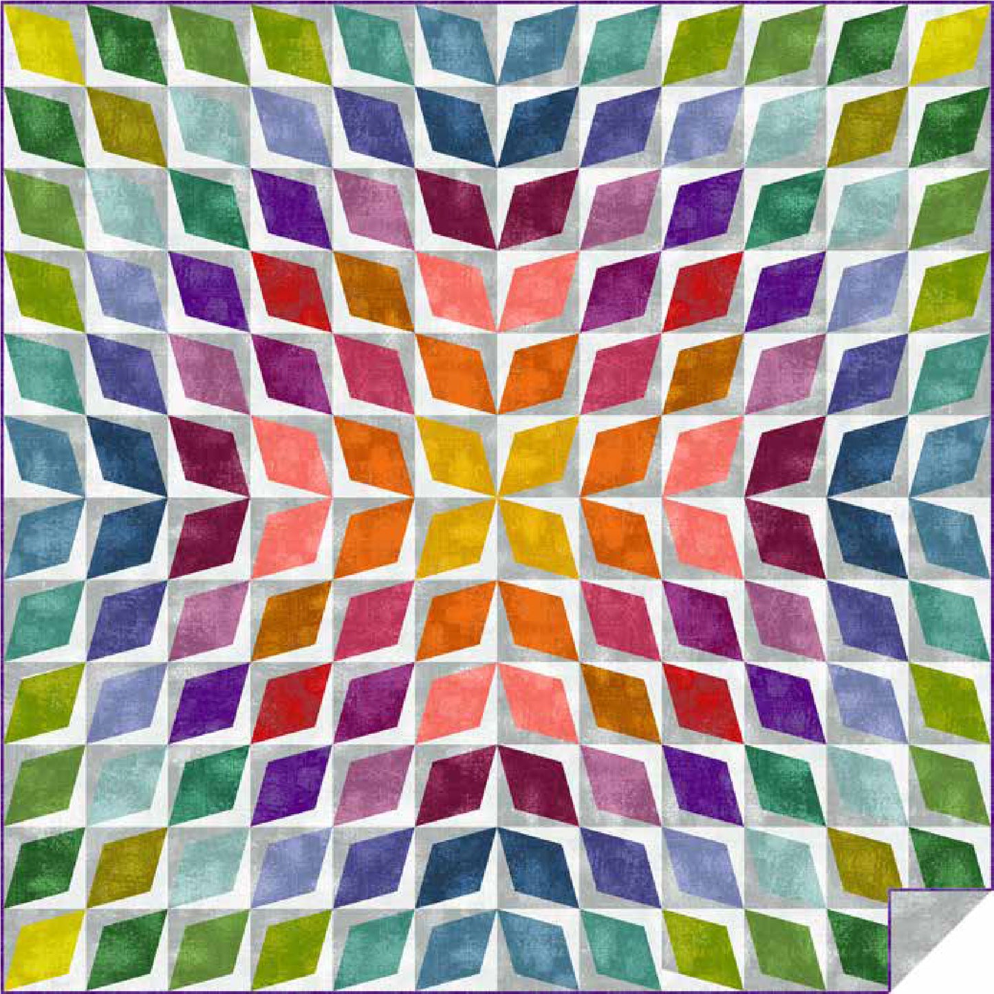 Wildflower 84" x 84" Quilt Kit featuring Glaze I by Libs Elliott