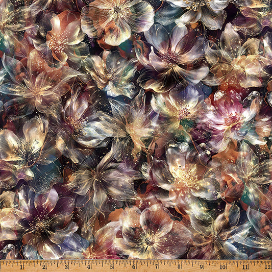 Midnight Flora - Spice - by Hoffman Fabrics