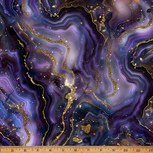 Midnight Flora - Agate - by Hoffman Fabrics