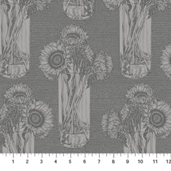 Indelible - Sunflowers in Flash - by Anna Maria Textiles