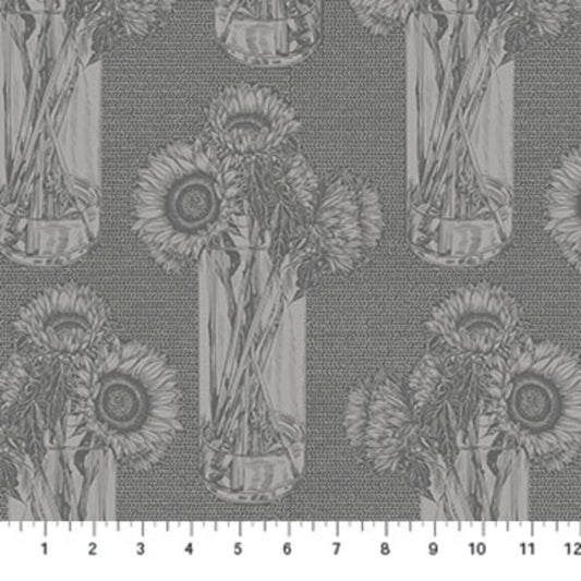 Indelible - Sunflowers in Flash - by Anna Maria Textiles