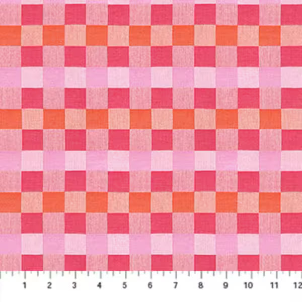 Check Mates - Alternate in Bubblegum - by Anna Maria Textiles with Northcott Fabrics