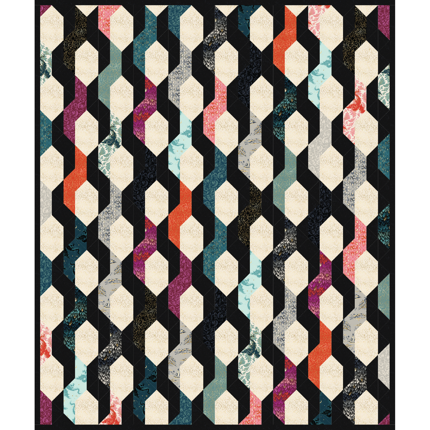 Blythe Quilt Kit – Featuring Fireglow by Sarah Watts