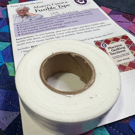 Fusible Batting Tape 1" x 30 Yards by Marti's Choice