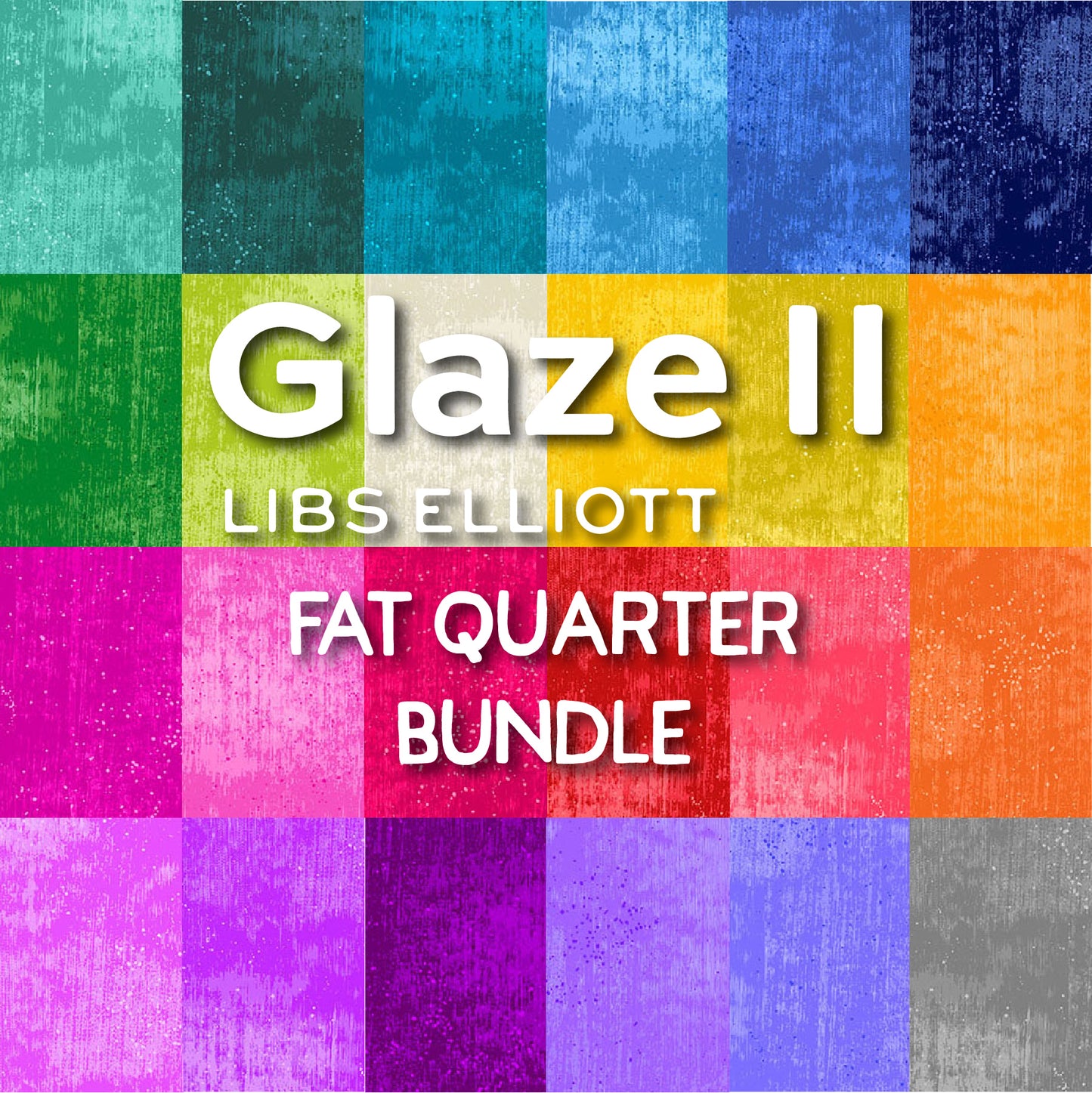 Glaze II - 24 Fat Quarter Bundle by Libs Elliott with Andover Fabrics