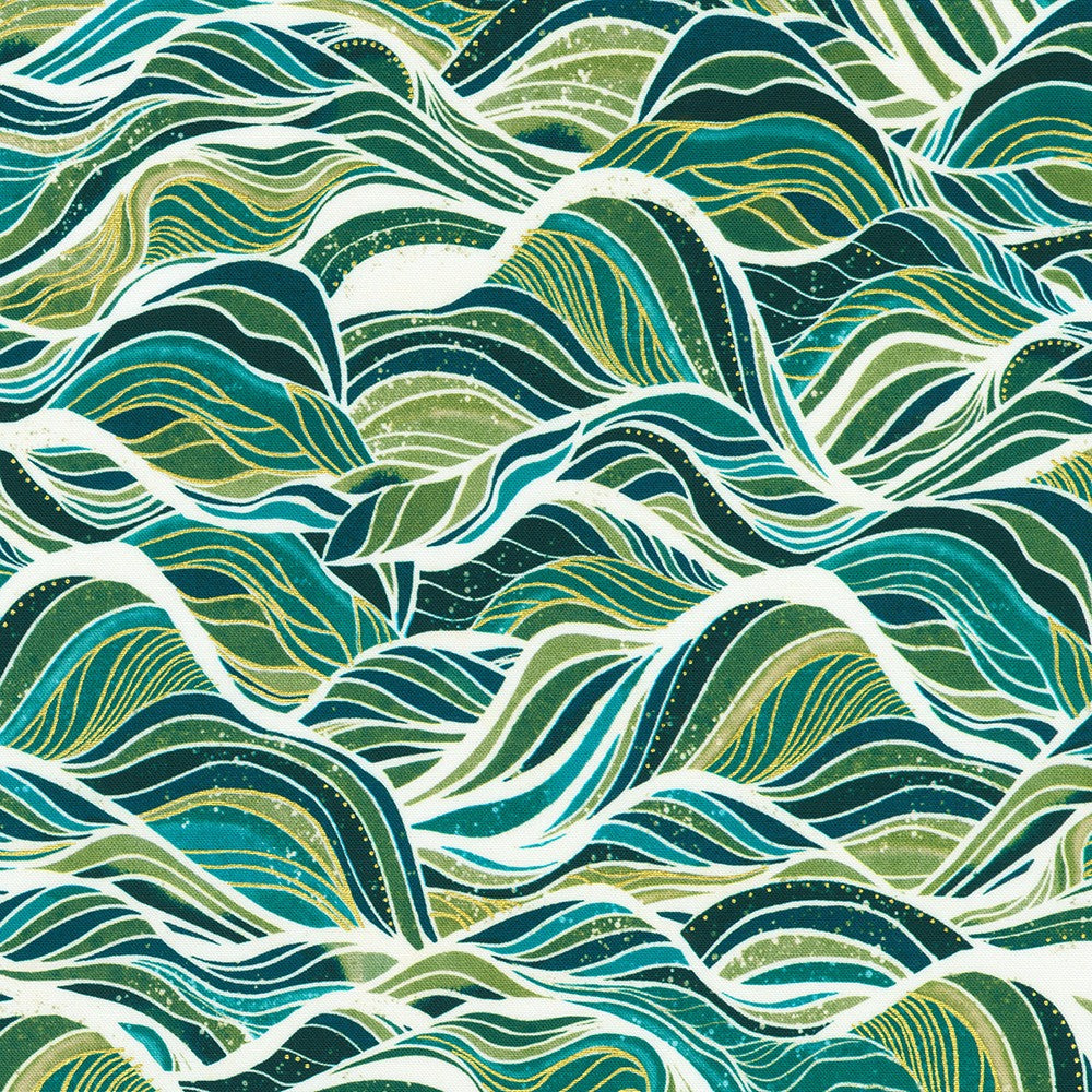 Hill Shine - Meadow - by Rose Halsey with Robert Kaufman Fabrics