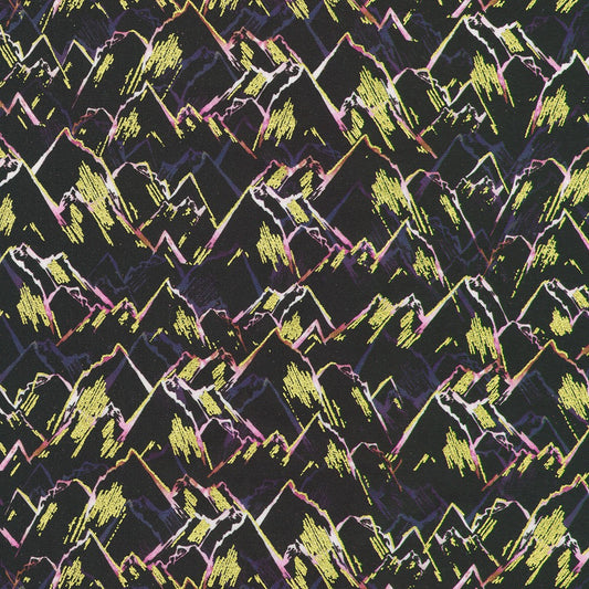 Hill Shine - Plum Mountains - by Rose Halsey with Robert Kaufman Fabrics