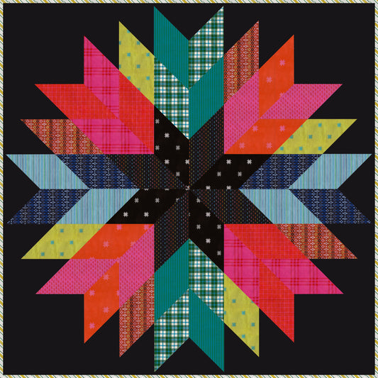 Homestead Star Quilt Kit (60" x 60") – Featuring Mystic Fable Warp & Weft Fabrics