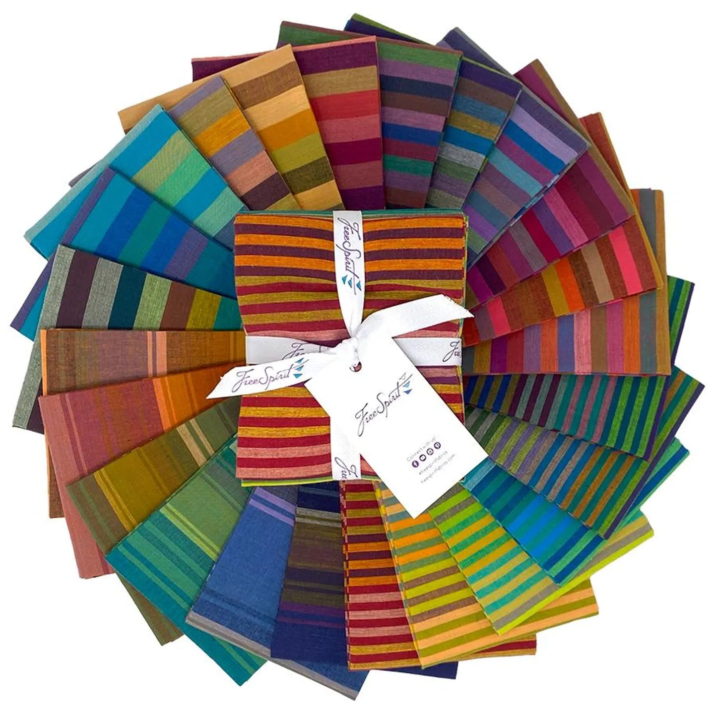 Tumbler Quilt Kit – Featuring Shot Cottons & Stripes by Kaffe Fassett