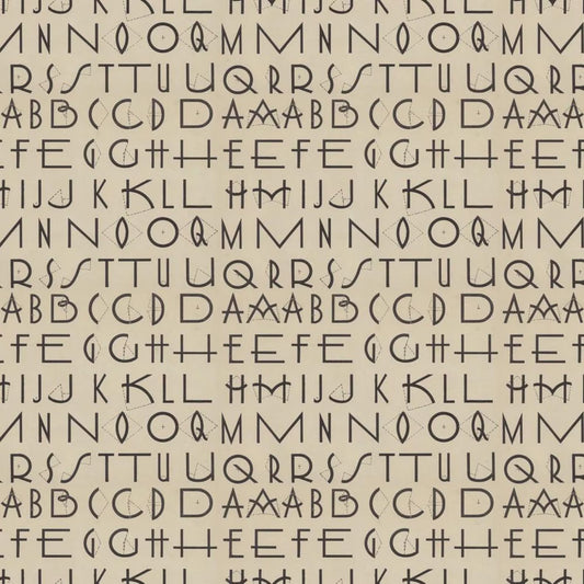 Eclectic Elements Palette Charcoal - Typography - by Tim Holtz with FreeSpirit Fabrics