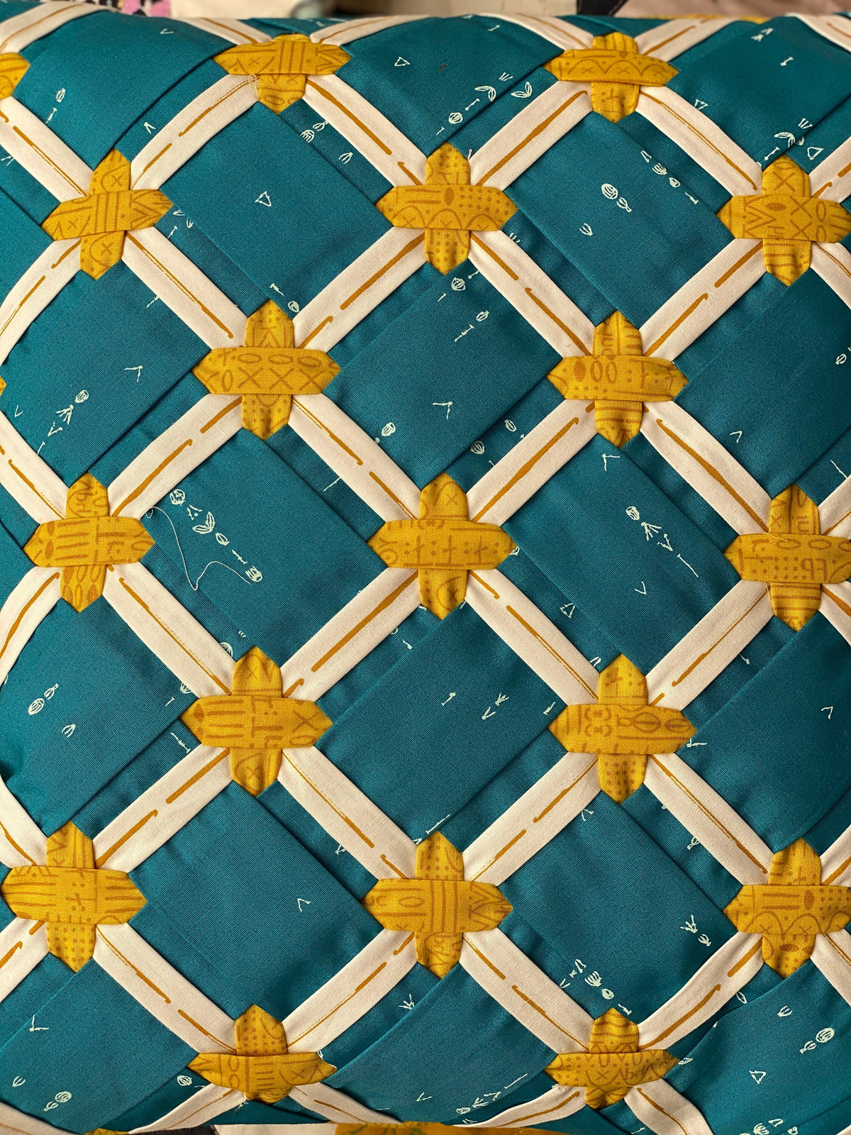 Lattice Weave PDF Pattern 14" x 14" Block by Mx Domestic