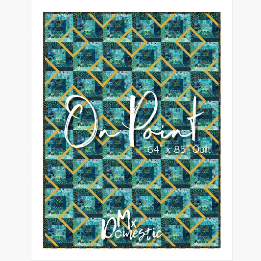 On Point 64" x 85" Quilt Pattern by Mx Domestic