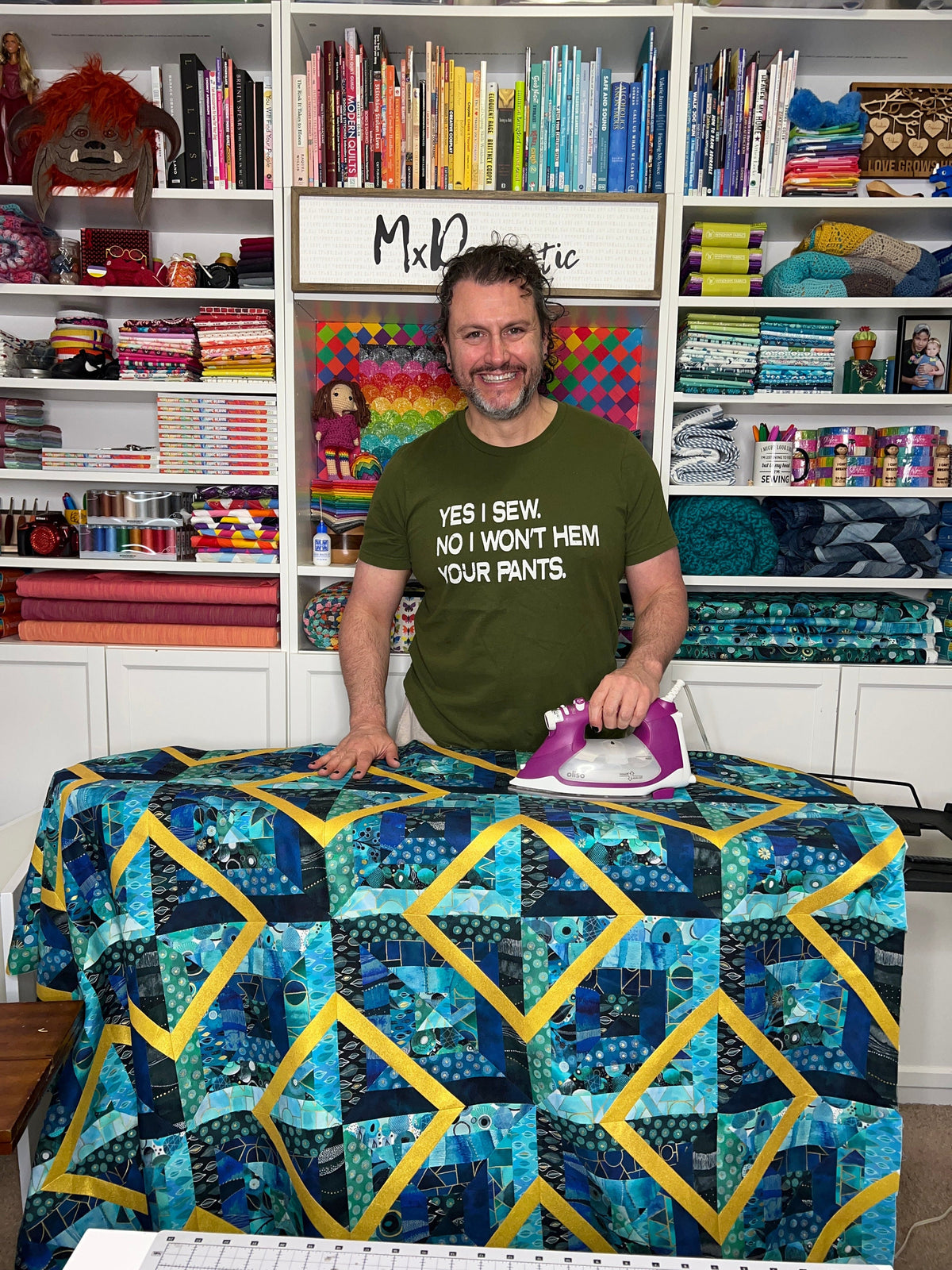 On Point 64" x 85" Quilt Pattern by Mx Domestic