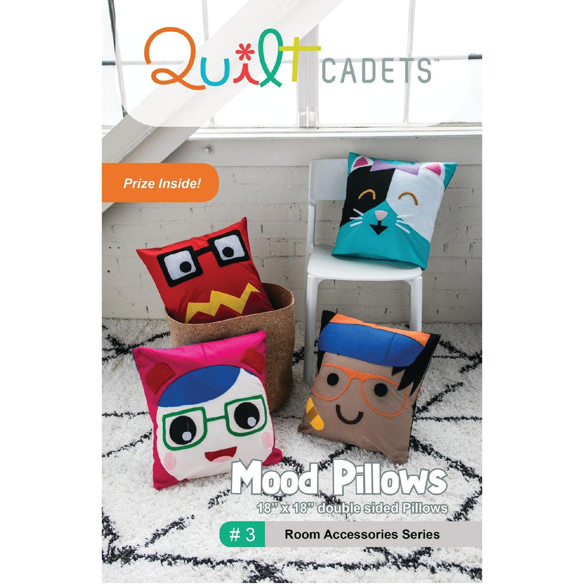 Quilt Cadets Pattern #3 – Mood Pillows (Flip for a New Face! by Latifah Saafir