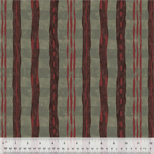 Sketchbook 21 - Ribbons - Foghorn (Half Yard Cut) - by Marcia Derse with Windham Fabrics