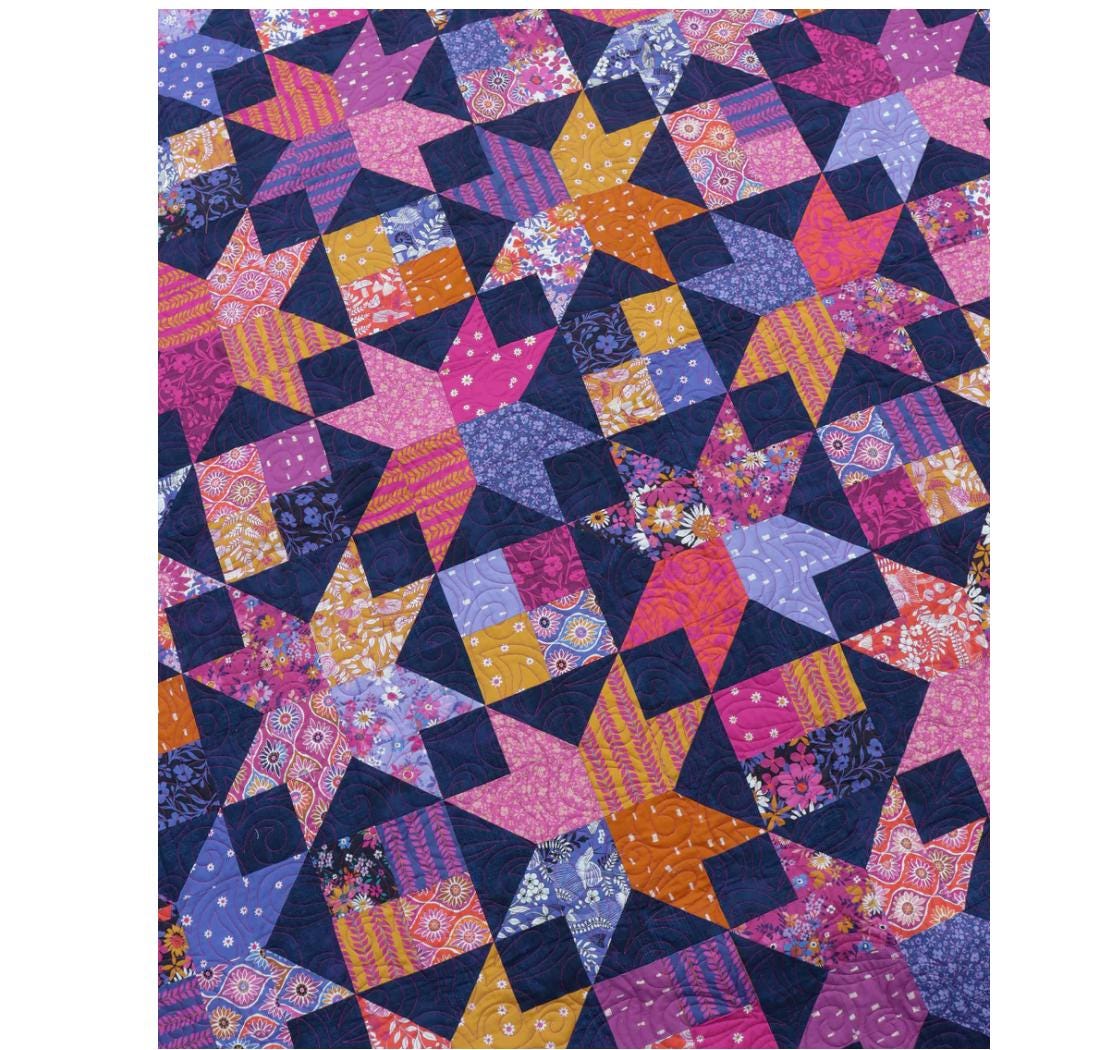 Amelia (72" x 90") Quilt Pattern by Crystal Manning