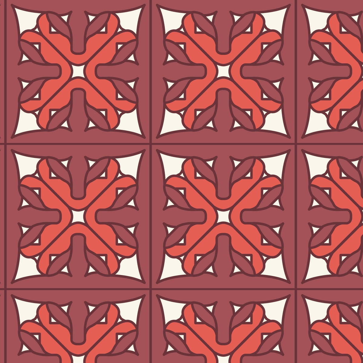 Frank Lloyd Wright Prism 228341 in Red