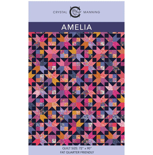 Amelia (72" x 90") Quilt Pattern by Crystal Manning
