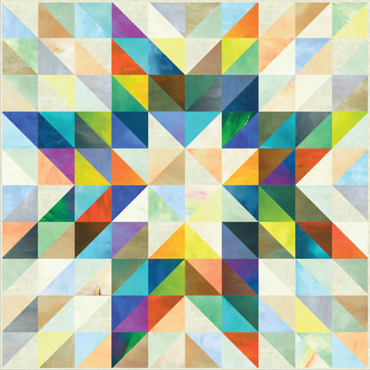 Grand Star Quilt Kit featuring Sky Ombre by Jennifer Sampou