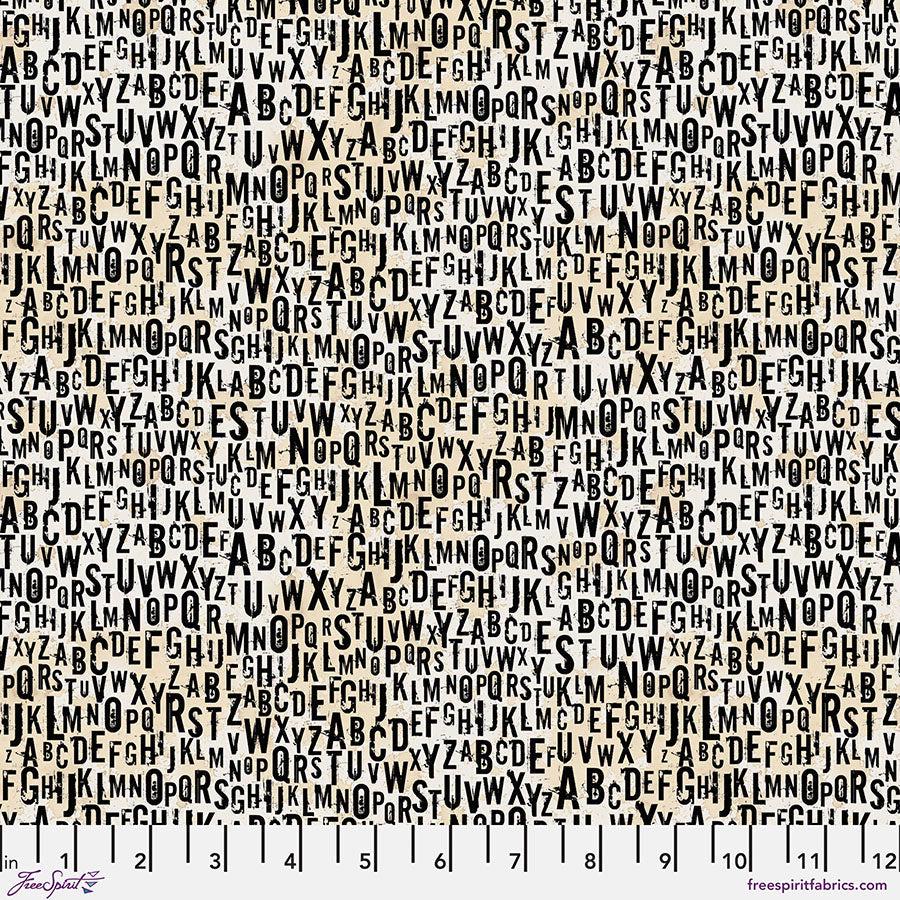 On Your Mark – Chain Letter - Paper (Half Yard Cut) – by Seth Apter with FreeSpirit Fabrics
