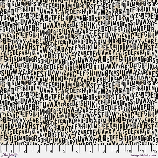 On Your Mark – Chain Letter - Paper (Half Yard Cut) – by Seth Apter with FreeSpirit Fabrics