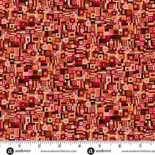 Golden by Makower UK – Patchwork (Red) (Half Yard Cut) – by Makower UK with Makower UK