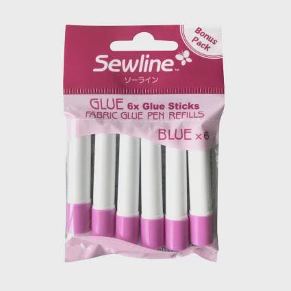 Sewline Water Soluble Glue Refill - 6 Count Blue