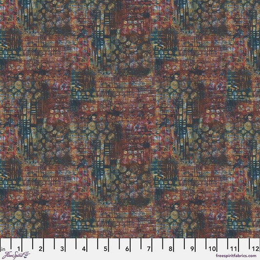 On Your Mark – Contours - Wine (Half Yard Cut) – by Seth Apter with FreeSpirit Fabrics
