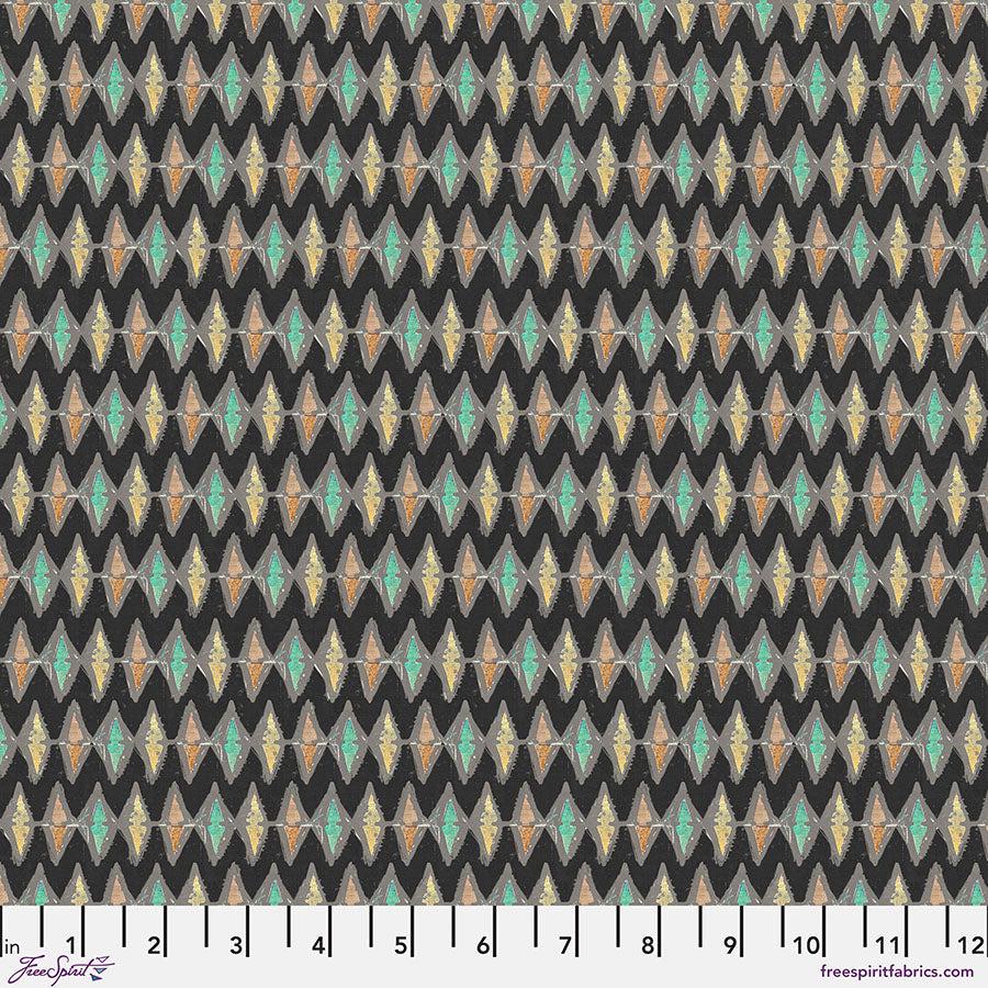 On Your Mark – Zigzag - Night (Half Yard Cut) – by Seth Apter with FreeSpirit Fabrics