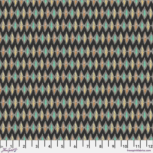 On Your Mark – Zigzag - Night (Half Yard Cut) – by Seth Apter with FreeSpirit Fabrics
