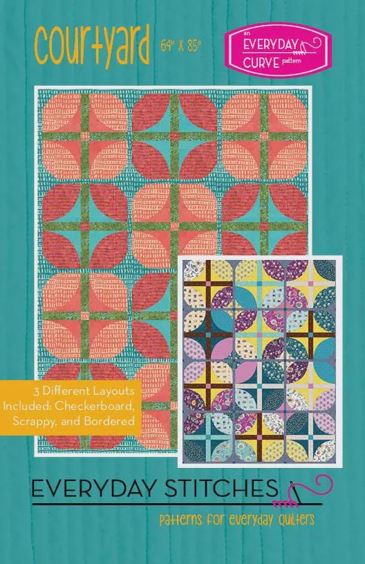 Courtyard Quilt Pattern by Everyday Stitches